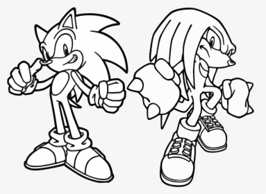 Sonic And Knuckles Coloring Pages, HD Png Download, Transparent PNG