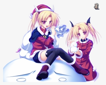 Christmas Outfit Girl Anime, HD Png Download, Transparent PNG