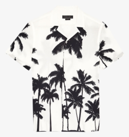 Camisas Zara Hombre Palmeras , Png Download - Camisa Blanca Con Palmeras Negras Hombre, Transparent Png, Transparent PNG