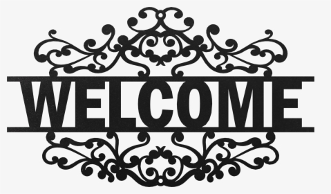 Steel Roots Decor 18” “welcome Sign” Fancy Scroll - Regal Scroll, HD Png Download, Transparent PNG