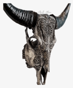 Skull Variant Skull Only - Carved Longhorn Skull, HD Png Download, Transparent PNG