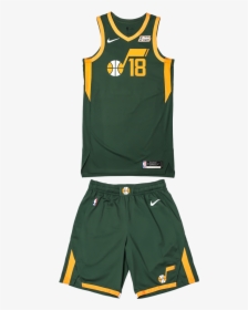 Uniform Full - Utah Jazz Jersey Green, HD Png Download, Transparent PNG