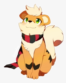 Commission - Growlithe With A Scarf, HD Png Download, Transparent PNG