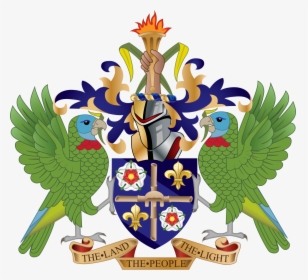 St Lucia Coat Of Arms, HD Png Download, Transparent PNG