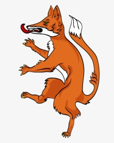 Pin By Hope Dorris On Fox S Foxes - Coat Of Arms Supporter Fox, HD Png Download, Transparent PNG