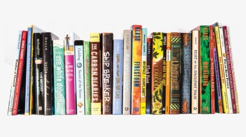 Transparent Bookshelf With Books Clipart - Books On Shelf Png, Png Download, Transparent PNG