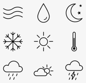 Transparent White Weather Icons, HD Png Download, Transparent PNG