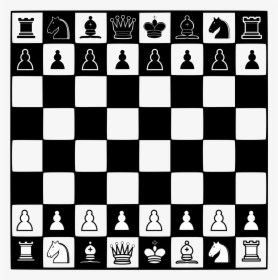Chess Board Chess Clipart Black And White, HD Png Download, Transparent PNG
