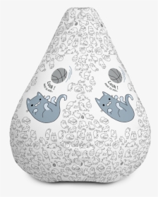 Happy Cat Bean Bag W/ Filling - Illustration, HD Png Download, Transparent PNG