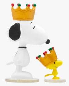 Peanuts Crown Snoopy & Woodstock White/yellow - Cartoon, HD Png Download, Transparent PNG