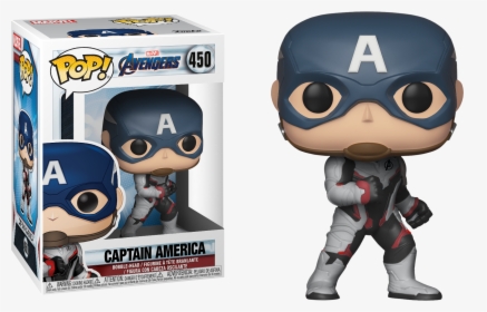 Avengers Endgame Captain Marvel Funko Pop Marvel - Pop Avengers Endgame Captain America 450, HD Png Download, Transparent PNG