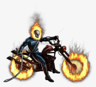 Freetoedit Motorcycle Ghostrider Motorbike - Ghost Rider Bike Comic, HD Png Download, Transparent PNG