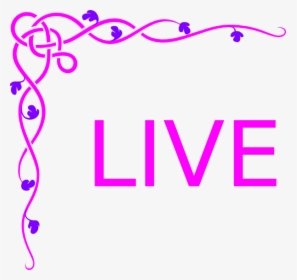 Purple Live Clipart Svg Clip Arts - Valentines Day Borders Png, Transparent Png, Transparent PNG