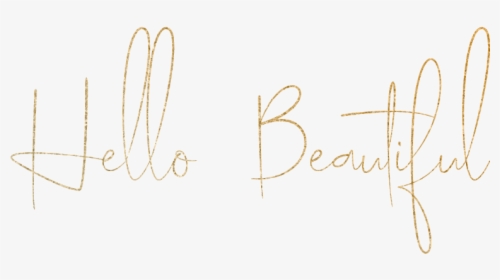 Hello-beautiful - Calligraphy, HD Png Download, Transparent PNG