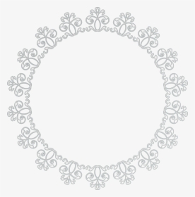 #white #lace #frame #freetoedit - Circle, HD Png Download, Transparent PNG