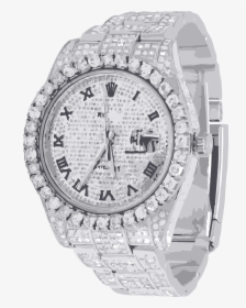 Diamond Watch Png - Rolex Diamond Watch Png, Transparent Png, Transparent PNG