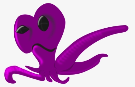 Alien Cartoon Octopus, HD Png Download, Transparent PNG