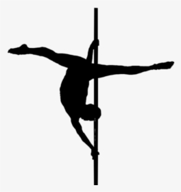Pole Dance Png - Male Pole Dancer Silhouette, Transparent Png, Transparent PNG
