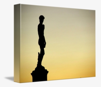 Statue Of David Silhouette By Matthew Mills - Silhouette, HD Png Download, Transparent PNG