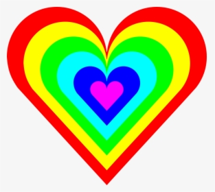 Colorful Heart Clip Art, HD Png Download, Transparent PNG