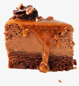 Caramel Dark Chocolate Cake Png Vanilla - Chocolate Cake, Transparent Png, Transparent PNG