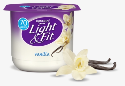 Vanilla Nonfat Yogurt - Light And Fit Yogurt Peach, HD Png Download, Transparent PNG