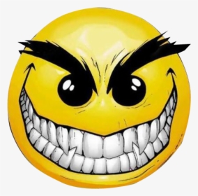 Yellow Evil Smiley Face, HD Png Download, Transparent PNG