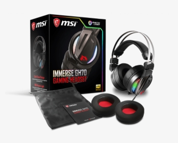 Msi Immerse Gh70 Gaming Headset, HD Png Download, Transparent PNG