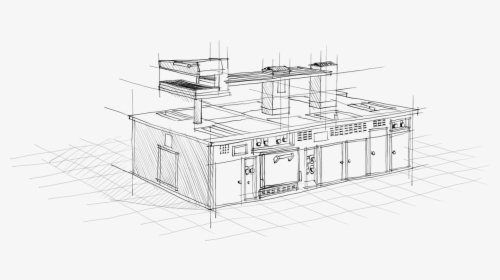 Drawing Molteni Stove - Technical Drawing, HD Png Download, Transparent PNG