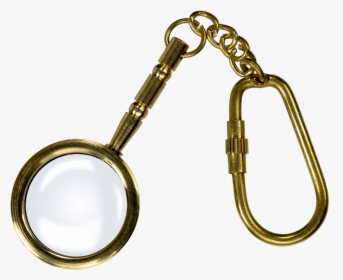 Brass Magnifying Glass Keychain - Circle, HD Png Download, Transparent PNG
