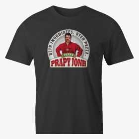 Funny Internet Meme Papa John S Pizza Men S Black T-shirt - Active Shirt, HD Png Download, Transparent PNG