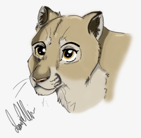 Mountain Lioness - Illustration, HD Png Download, Transparent PNG