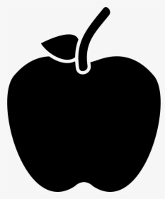Apple Leaf Png Black And White, Transparent Png, Transparent PNG