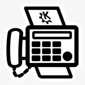 Print And Fax Icon - Fax Cartoon Png, Transparent Png, Transparent PNG
