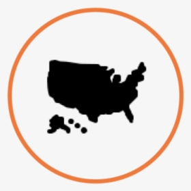 Icon Location Usa Shape Ios Black Filled - Silhouette, HD Png Download, Transparent PNG