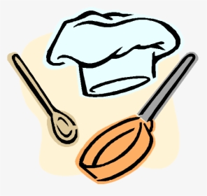Cartoon Chef Hat And Utensils - Tags De Comida, HD Png Download, Transparent PNG