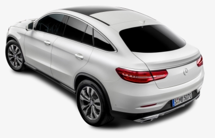 Mercedes Benz Back View White Car Png Image - Suv Mercedes Gle Coupe, Transparent Png, Transparent PNG