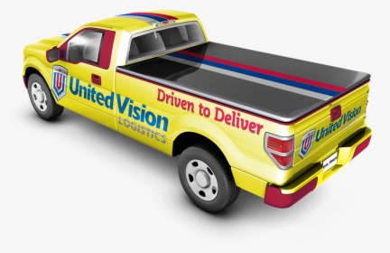 Back View Yellow - Pickup Truck, HD Png Download, Transparent PNG