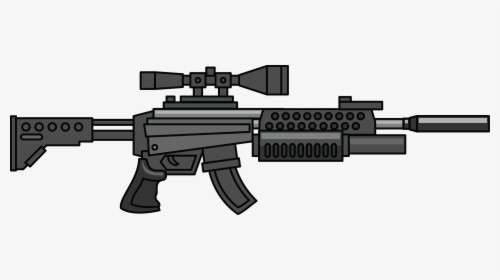 Guns Clipart - Transparent Machine Gun Cartoon, HD Png Download, Transparent PNG