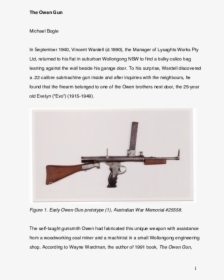 Owen Machine Gun, HD Png Download, Transparent PNG
