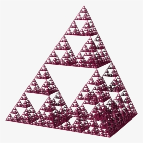 Sierpinski Pyramid Pink - Pyramide Fractale De Sierpinski, HD Png Download, Transparent PNG