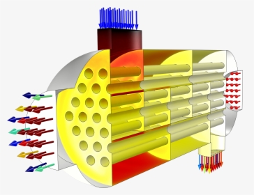 Shell And Tube Heat Exchanger Gif, HD Png Download, Transparent PNG