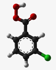 Meta Chloroperbenzoic Ac - Pyridine Ball And Stick Model, HD Png Download, Transparent PNG