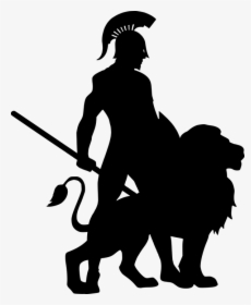Spartan Warrior Silhouette, HD Png Download, Transparent PNG