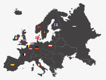 New Maps Europe - Map Of Europe Psd, HD Png Download, Transparent PNG