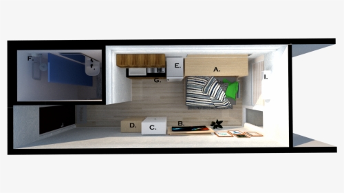 Horizontal Murphy Bed B - Plywood, HD Png Download, Transparent PNG