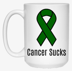 Cancer Sucks Emerald Green Ribbon Liver Cancer Awareness, HD Png Download, Transparent PNG