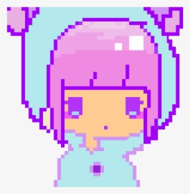 Kawaii Pixel Girl , Png Download - Kawaii Girl Pixel Art, Transparent Png, Transparent PNG