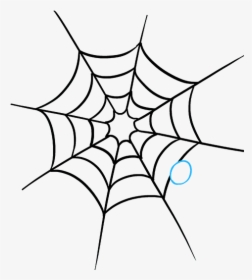 Spider Web Easy Drawing, HD Png Download, Transparent PNG