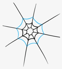 How To Draw How To Draw A Spider Web With Spider In - Circle, HD Png Download, Transparent PNG